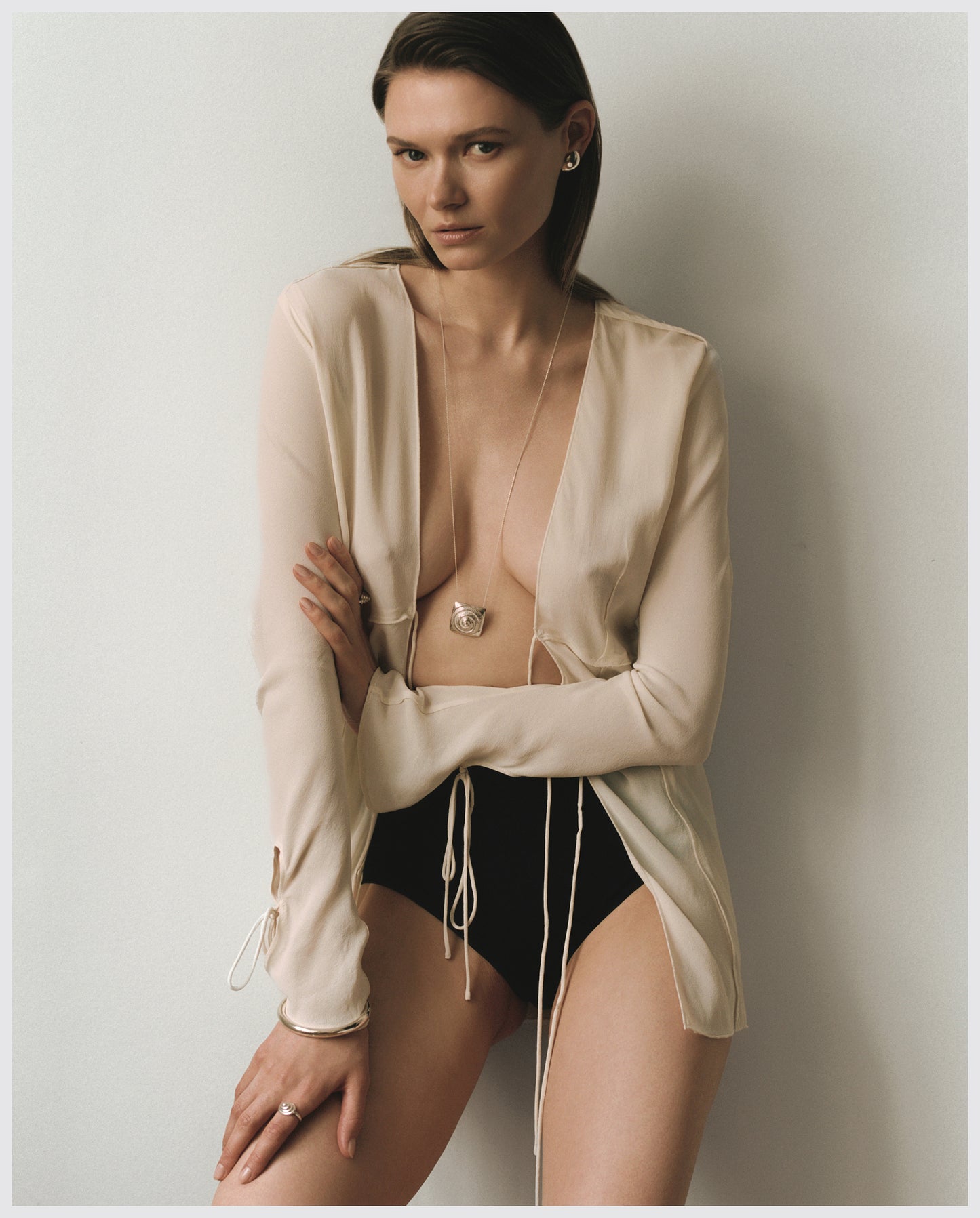 Keilowa Long Silver Necklace