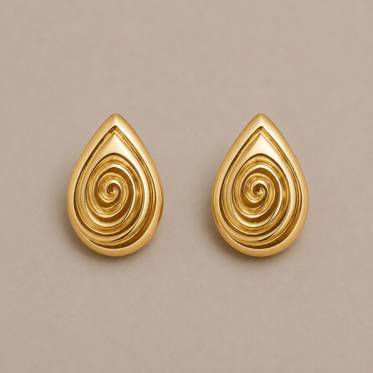 Escargot Gold Earrings