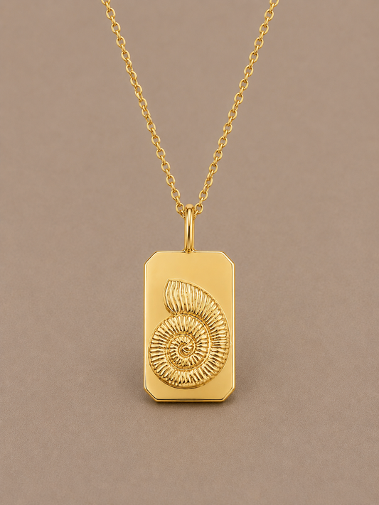 Amonit & Auger Double Side Necklace II