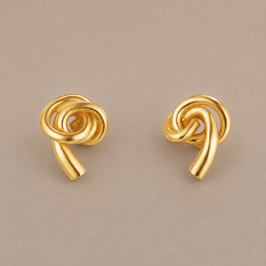 Knot Gold Earrings