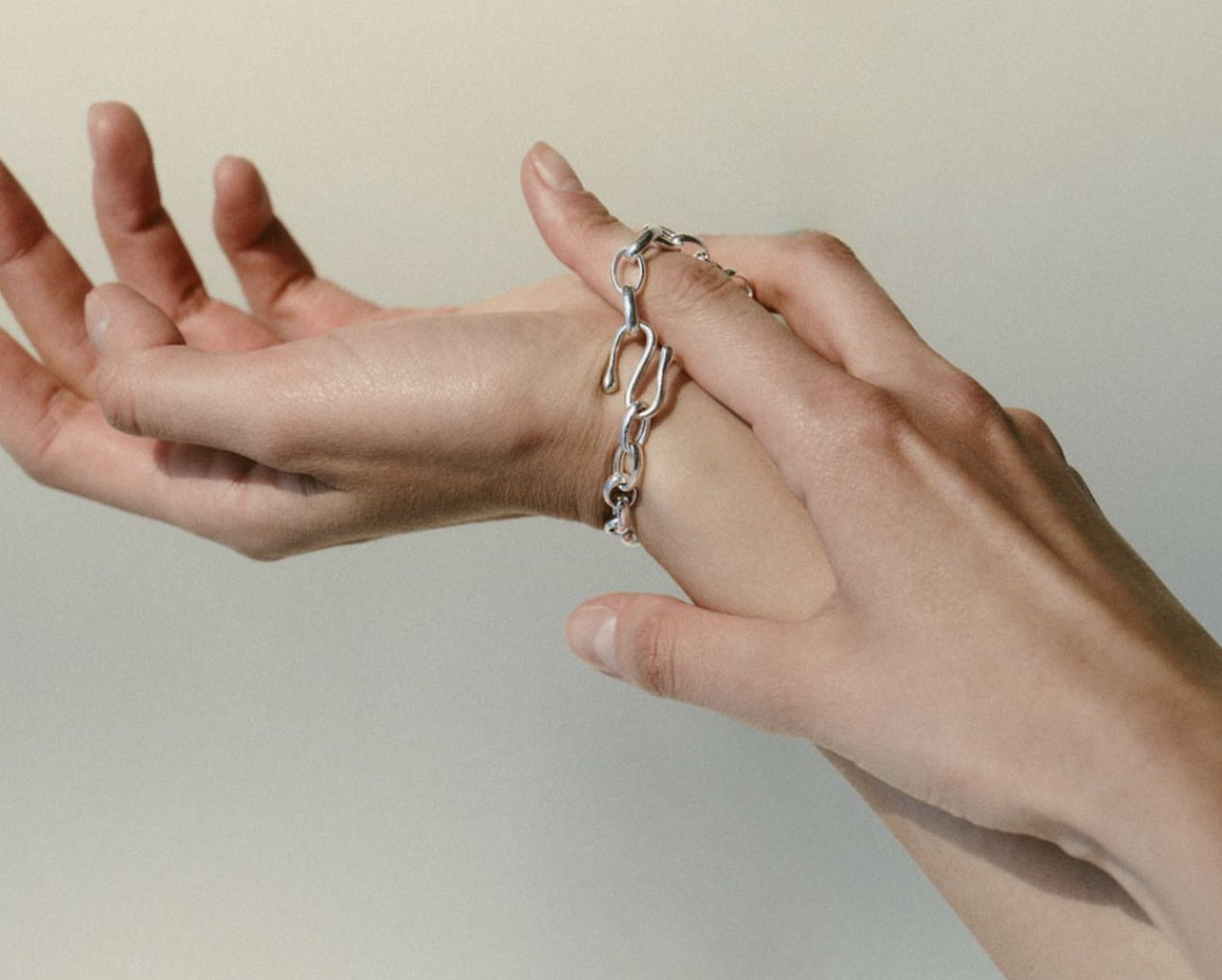 Aqua Silver Bracelet