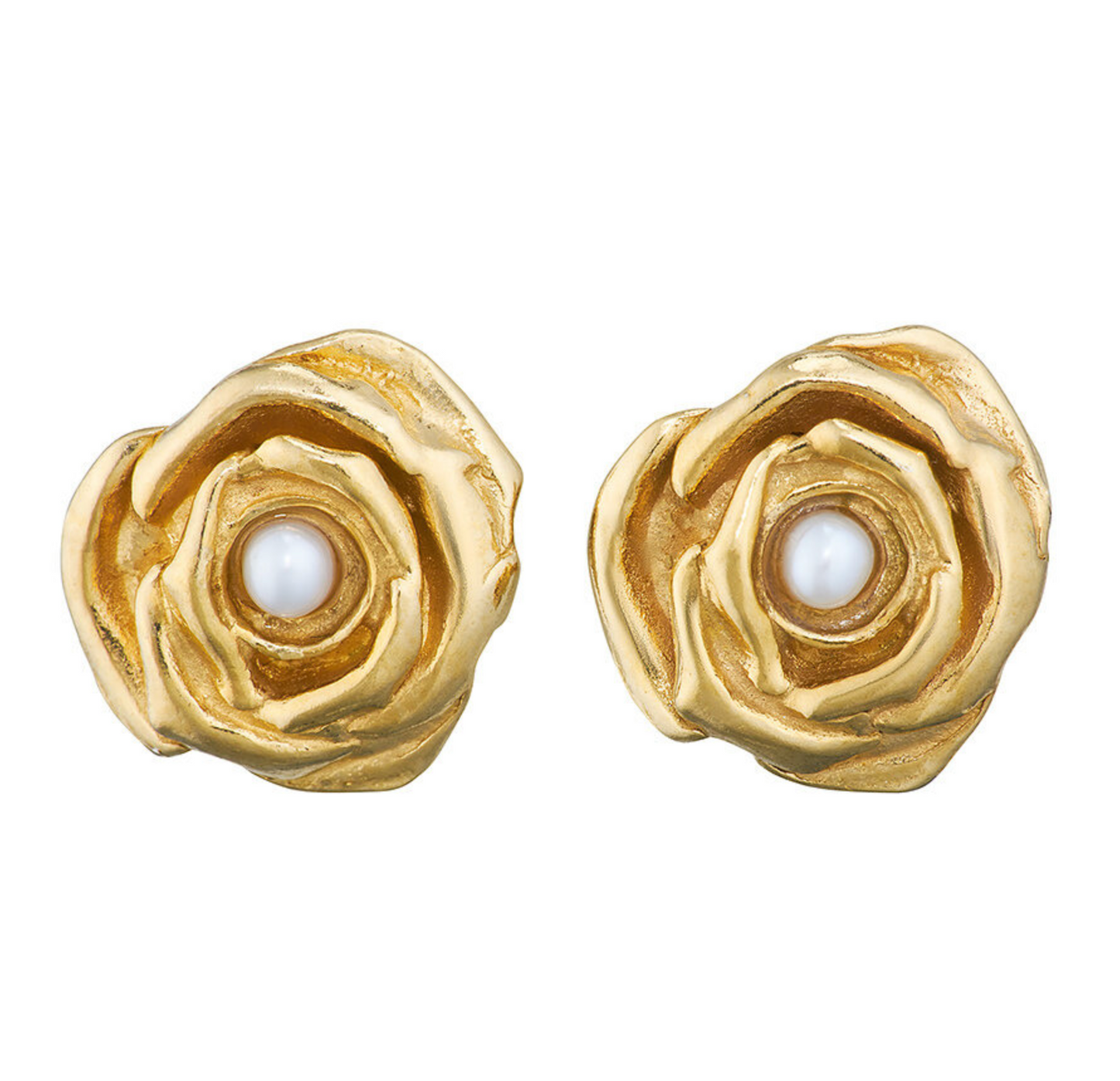 Mallo Rose Pearl Earrings