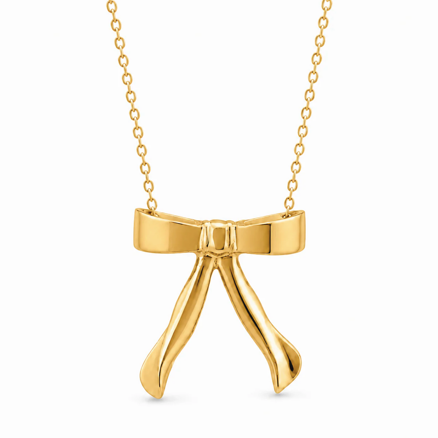 Bow Gold Necklace