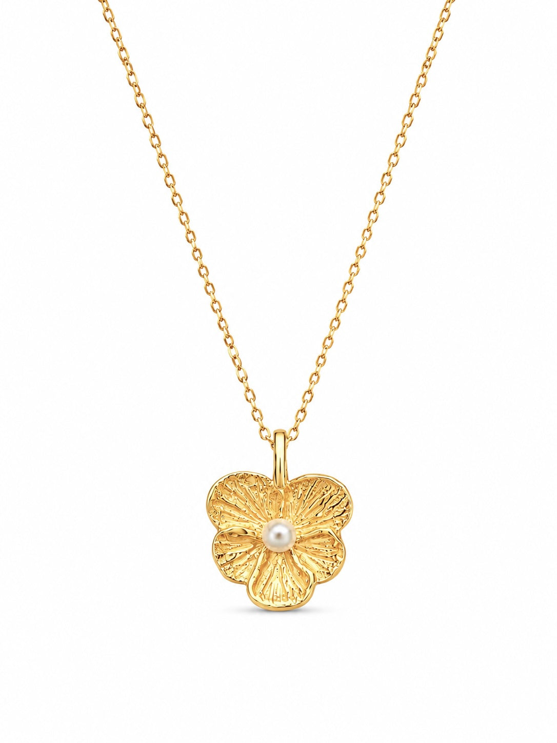 Pansy Pearl Necklace