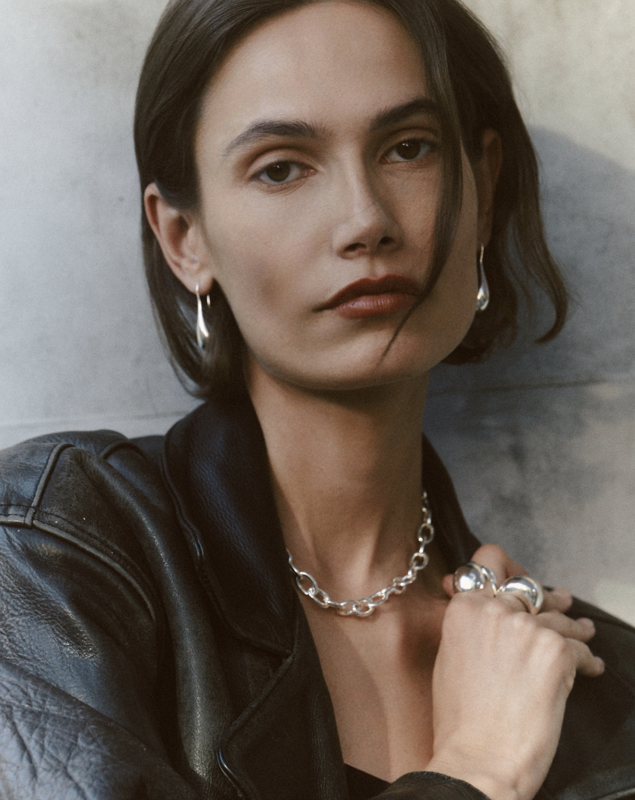 Aqua Silver Necklace