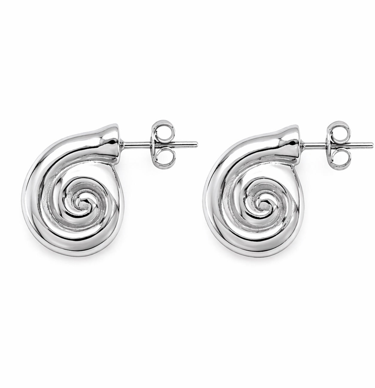 Louise Silver Hoop Earrings
