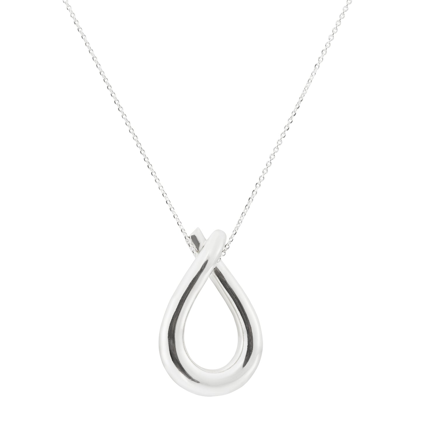 Loop Silver Necklace Large