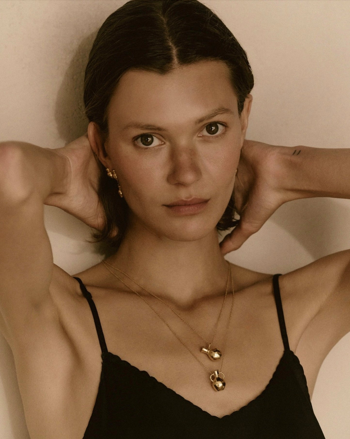Vejer Duo Gold Earrings