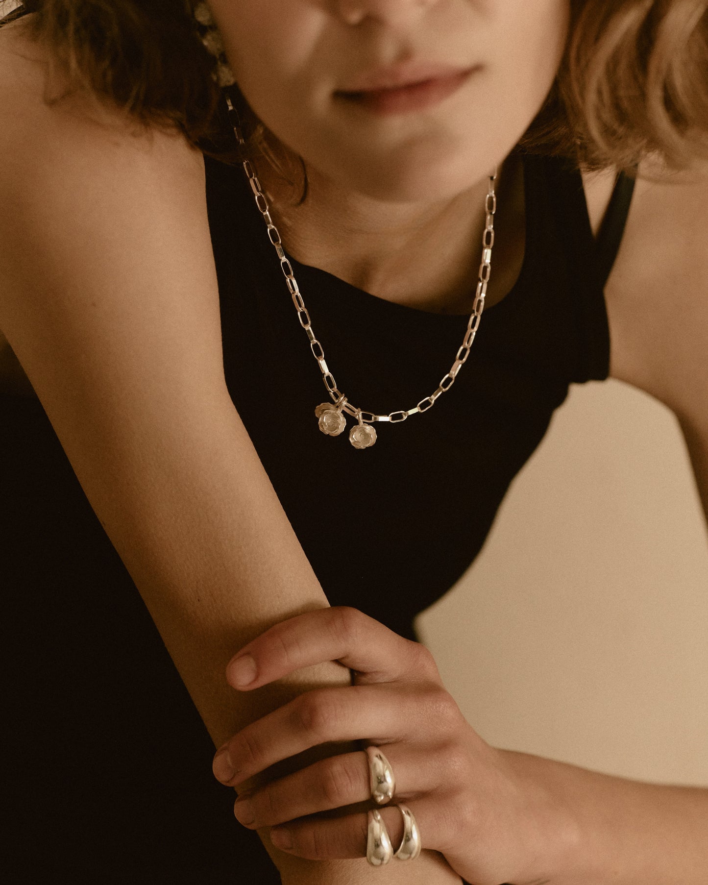 Poppy Silver Pendant