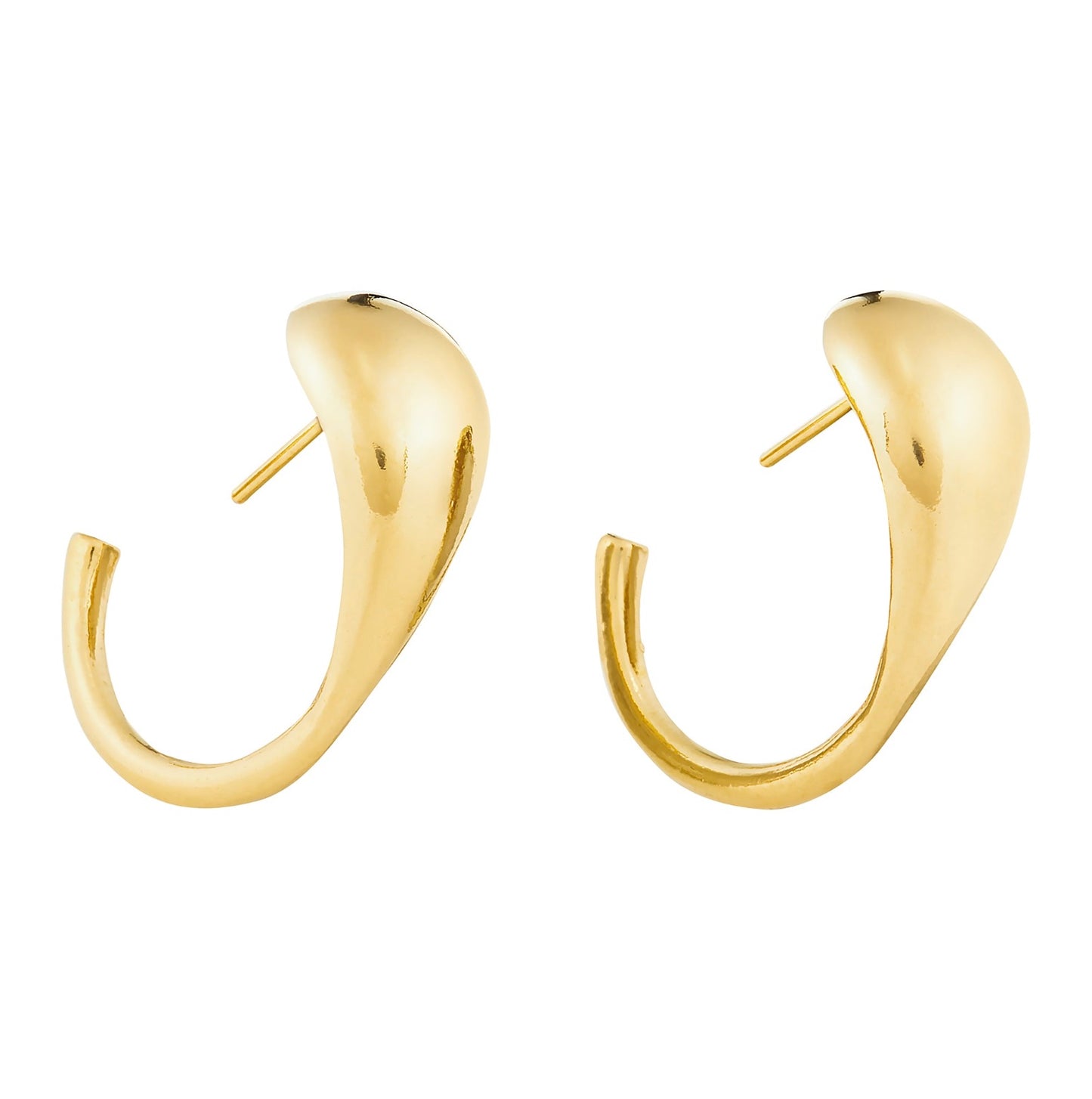 Splash Gold Hoop Earrings