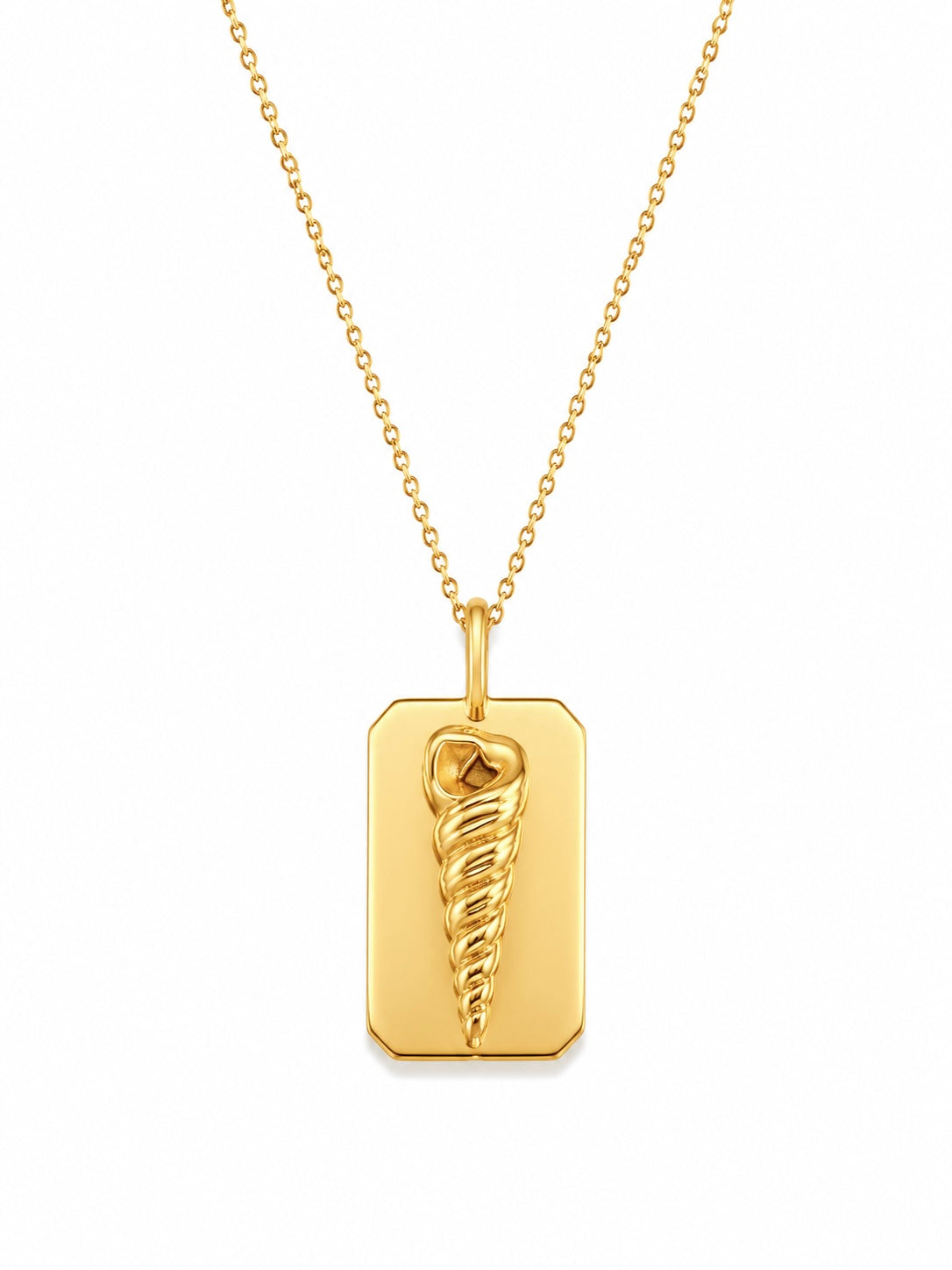 Amonit & Auger Double Side Necklace II