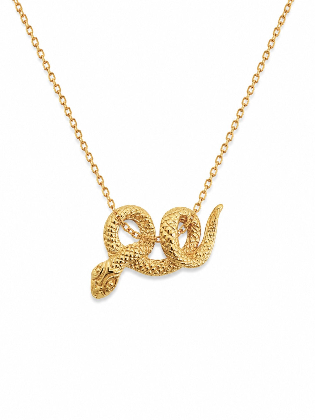 Serpentine Gold Necklace