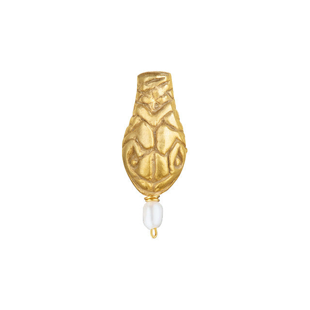 Serpent Small Pearl Medallion