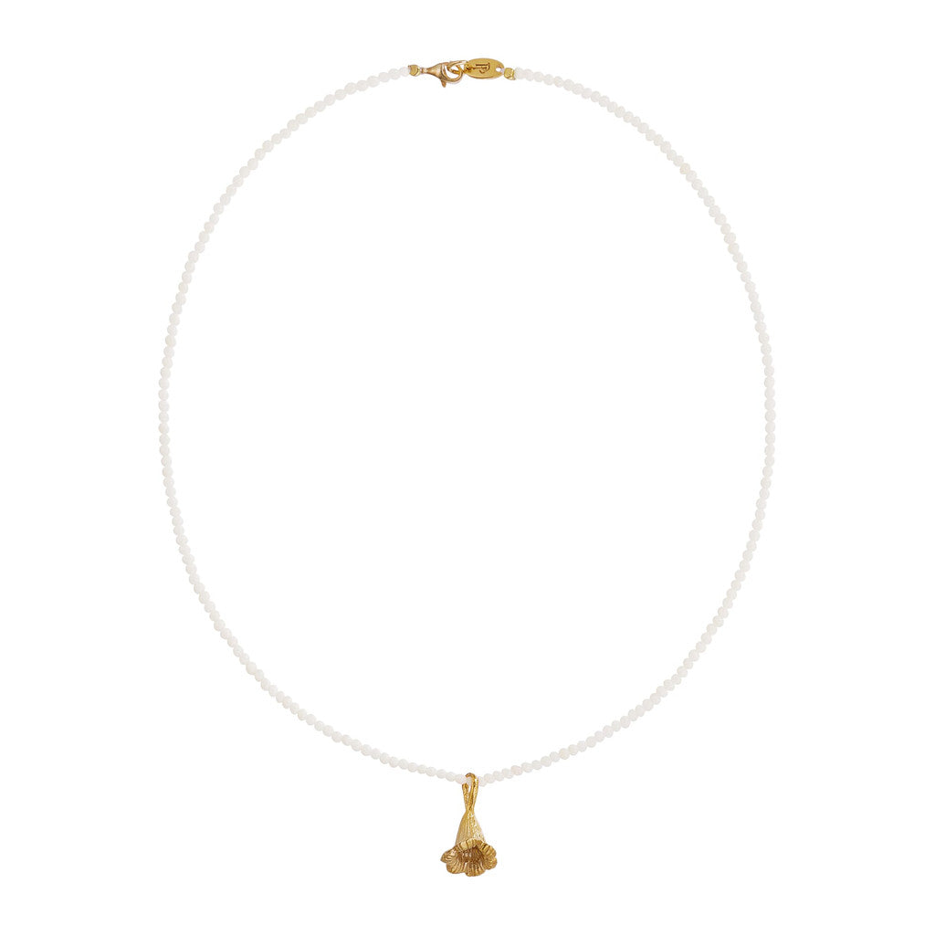 Morning Glory White Coral Choker