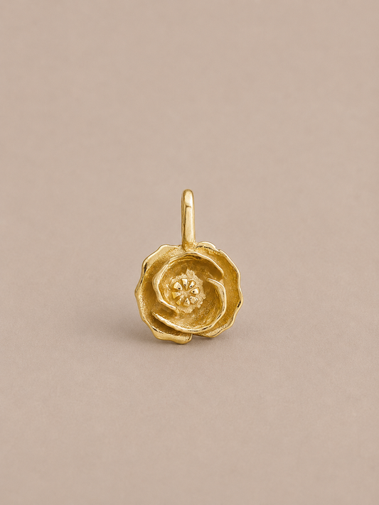 Poppy Gold Pendant