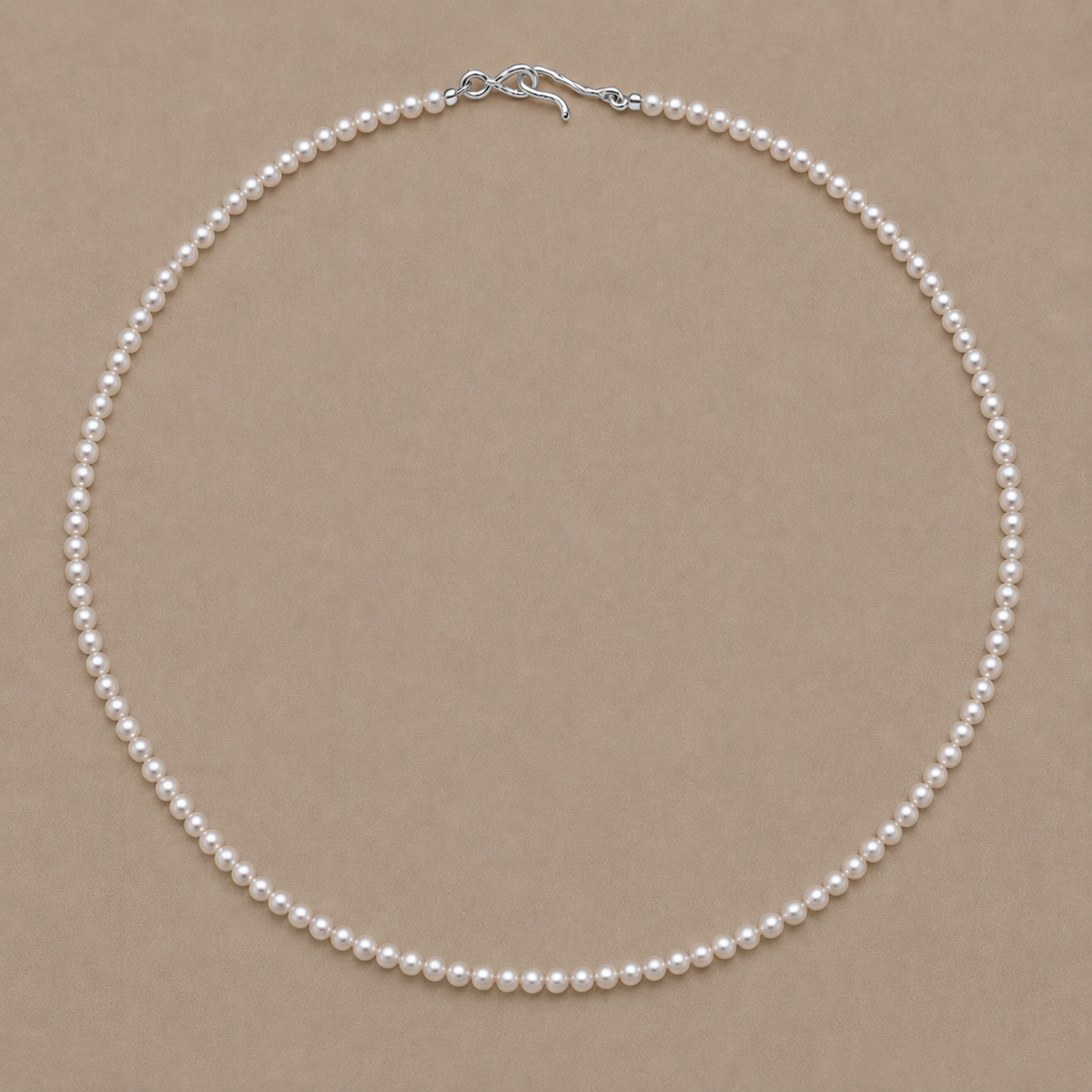 The Swan Silver Pearl Choker