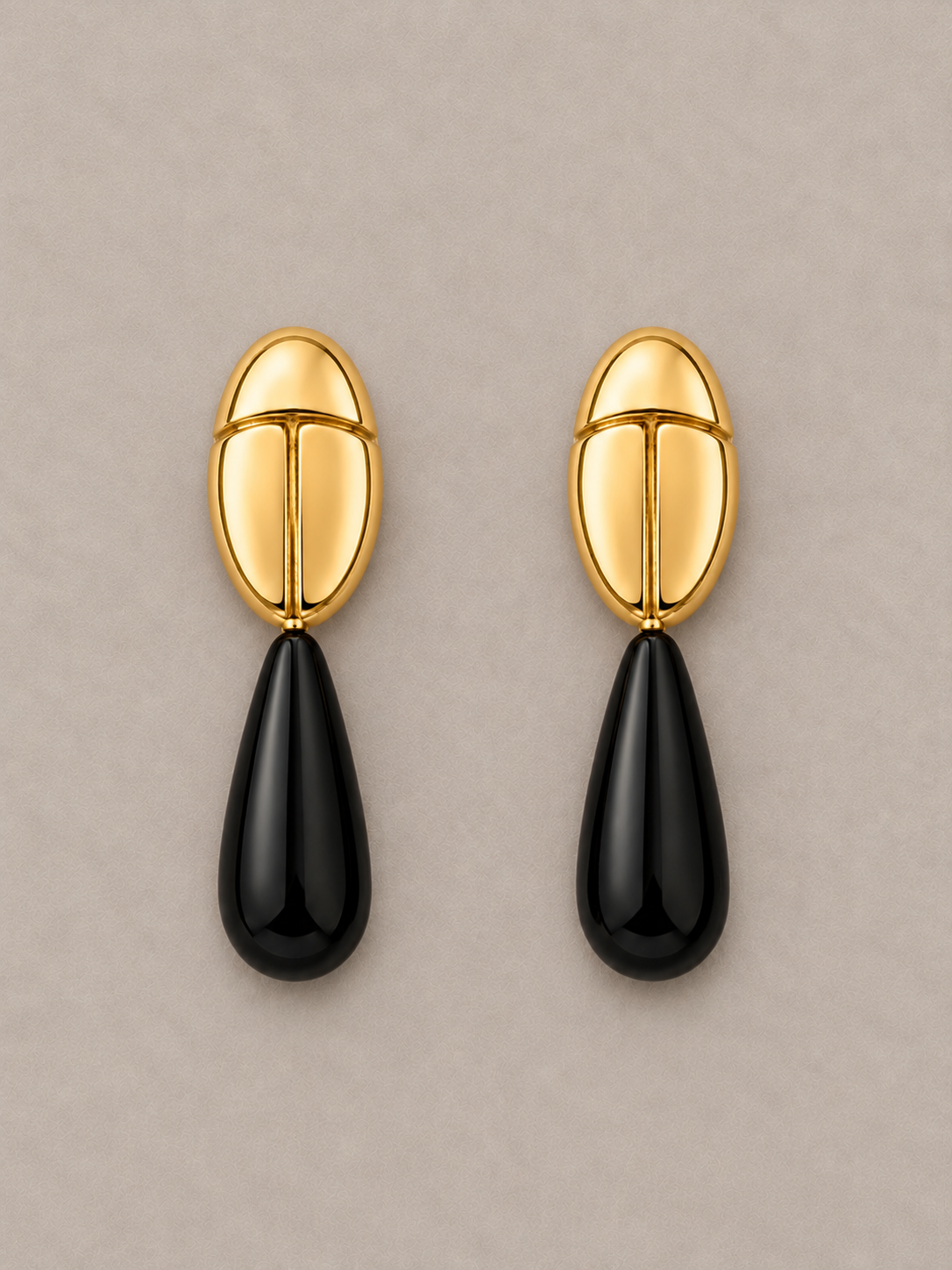 Scarabeus Onyx Earrings