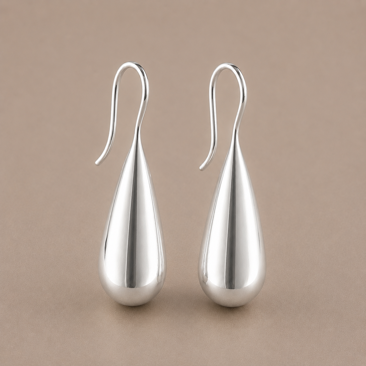 Vand Silver Hook Earrings