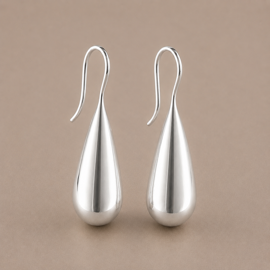 Vand Silver Hook Earrings