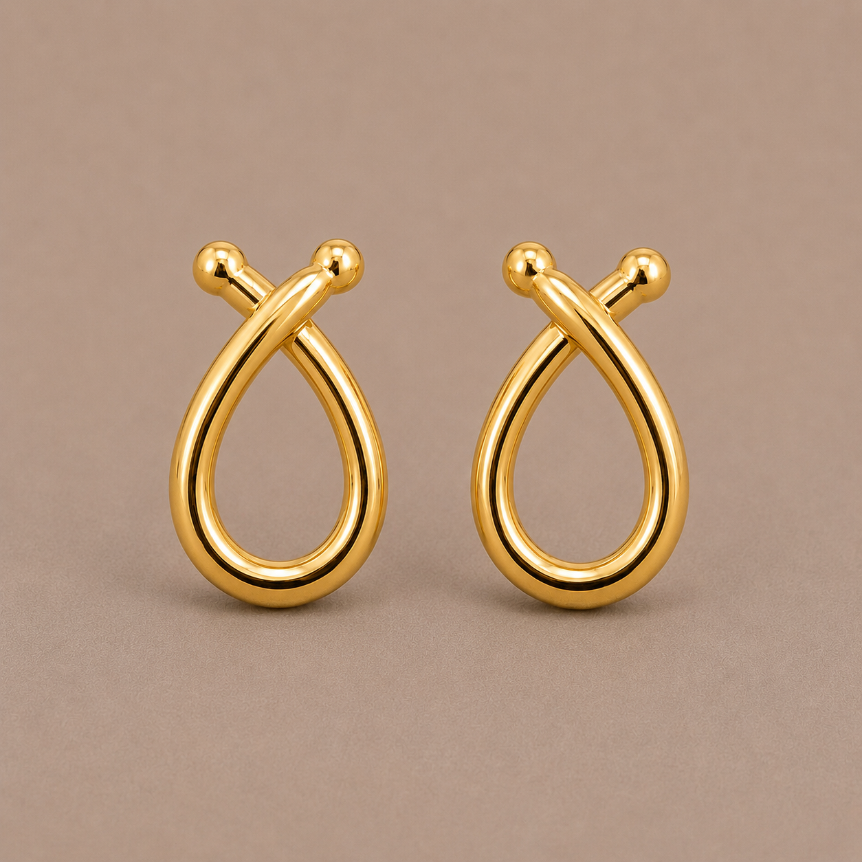 Loop Gold Earrings Small