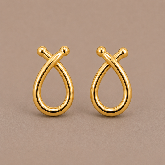 Loop Gold Earrings Small