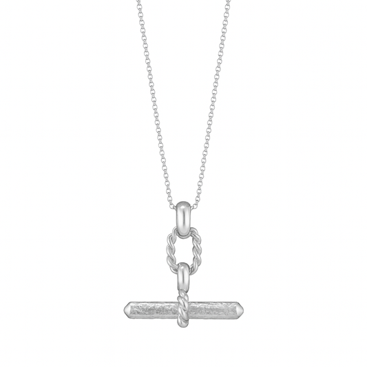 T-Bar I Silver Necklace