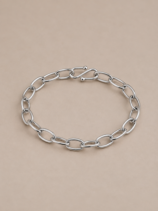 Aqua Silver Bracelet