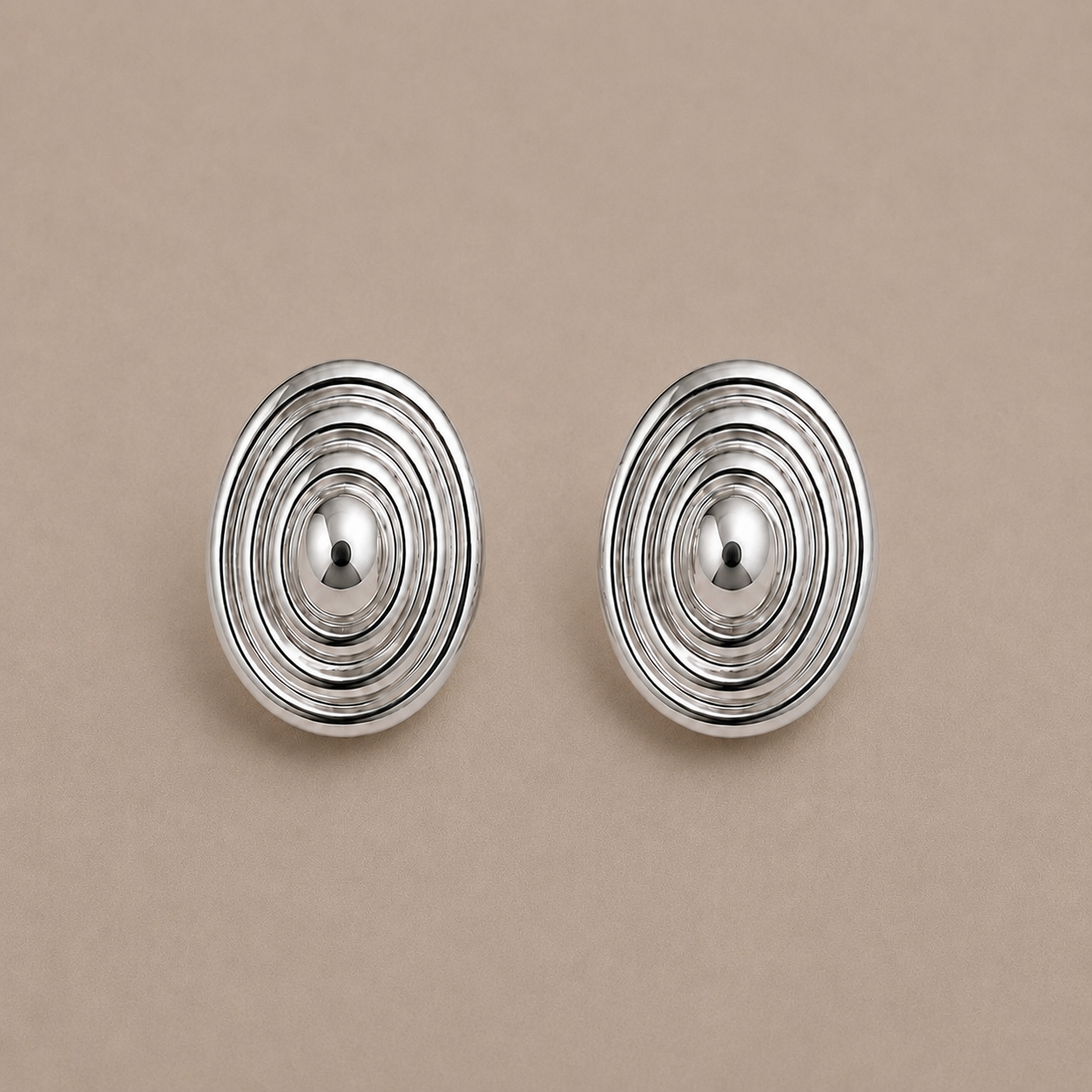 Coil Silver Earrings