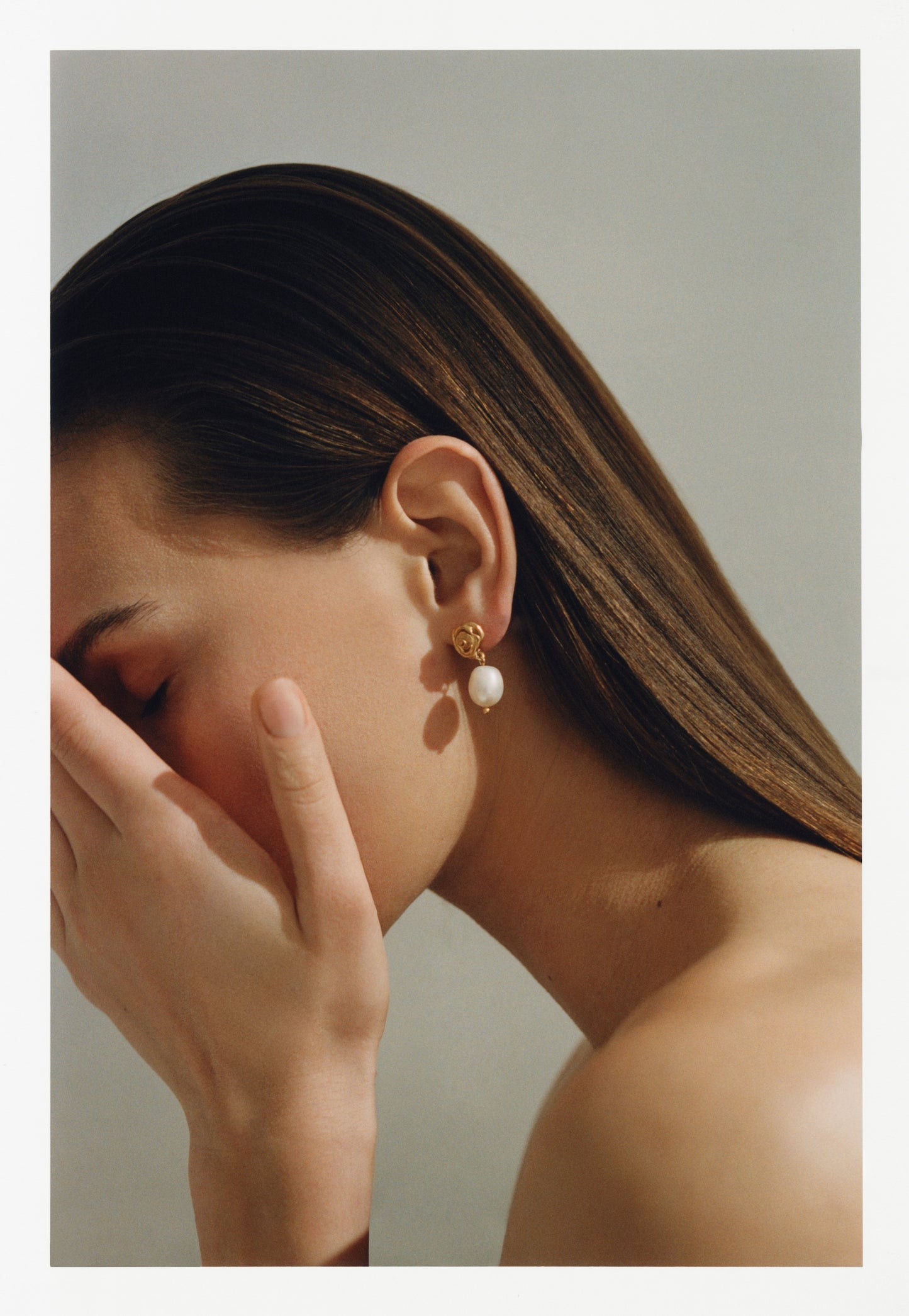 Mallo Rose Big Pearl Earrings