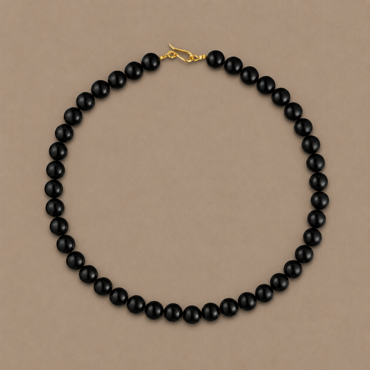 Coil Onyx Gold Choker