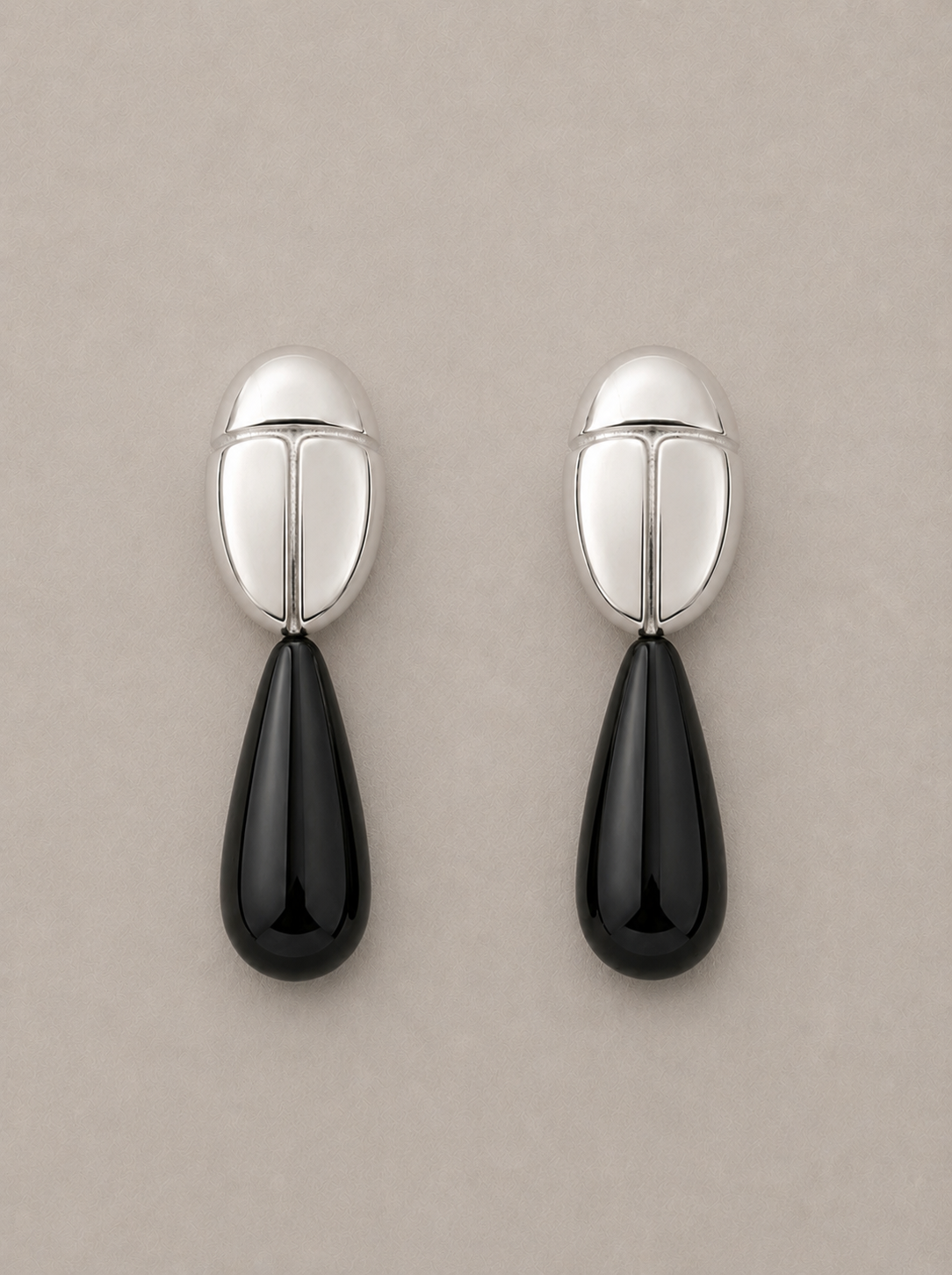 Scarabeus Onyx Earrings