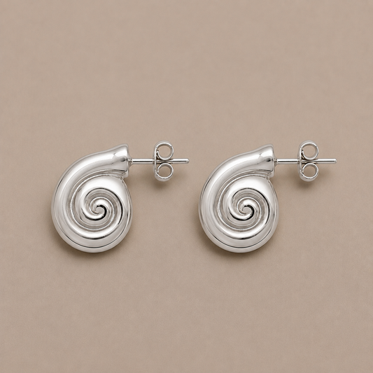 Louise Silver Hoop Earrings