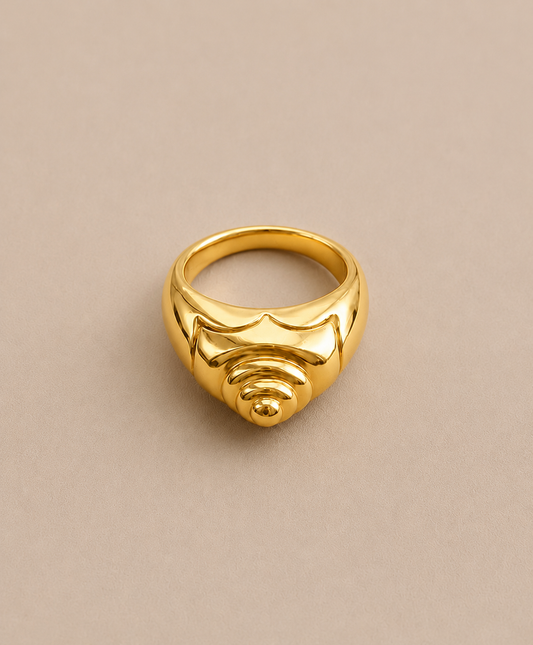 Cone Gold Ring