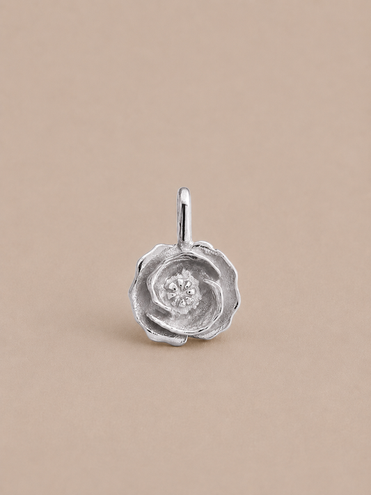 Poppy Silver Pendant
