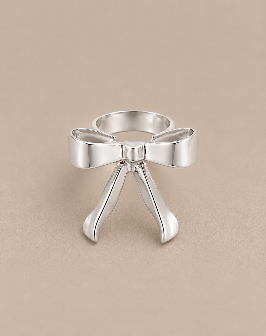 Bow Silver Ring
