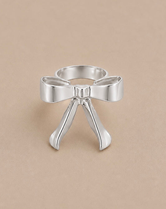 Bow Silver Ring