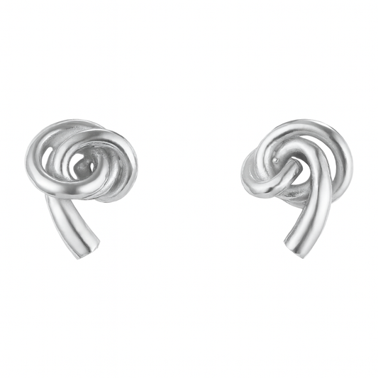 Knot Silver Earrings