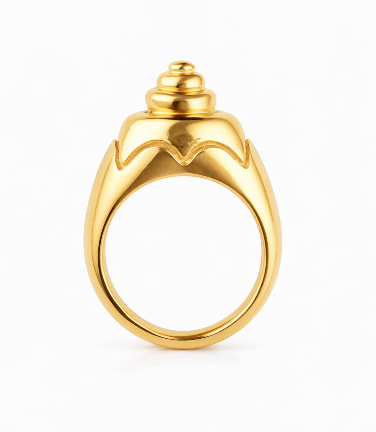Cone Gold Ring