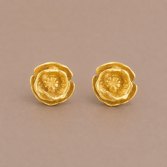 Poppy Gold Earrings