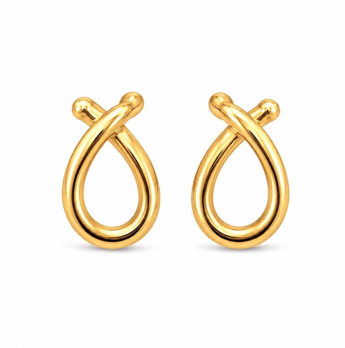 Loop Gold Earrings Small