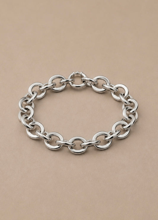 Together Silver Chain Bracelet