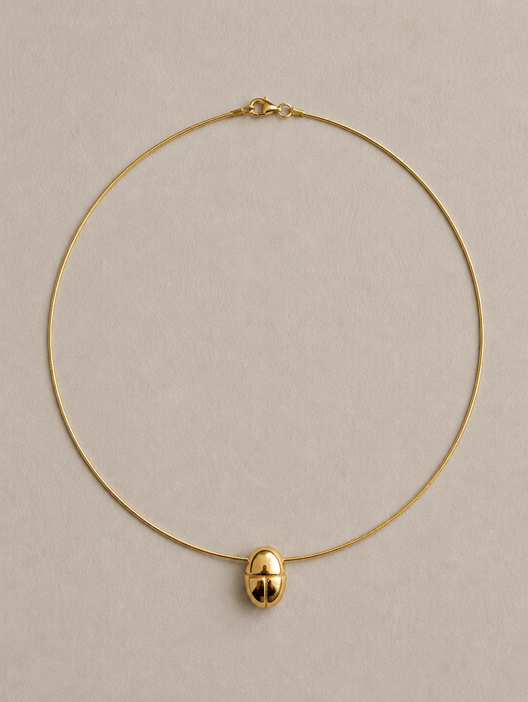 Scarabeus Silver Collier