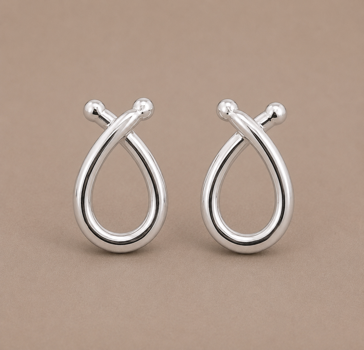 Loop Silver Earrings Small
