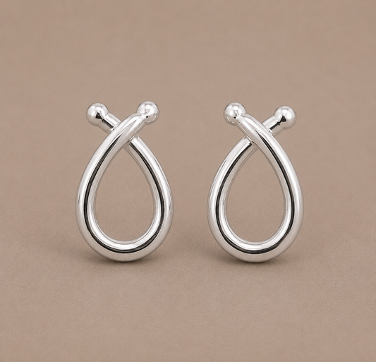 Loop Silver Earrings Small