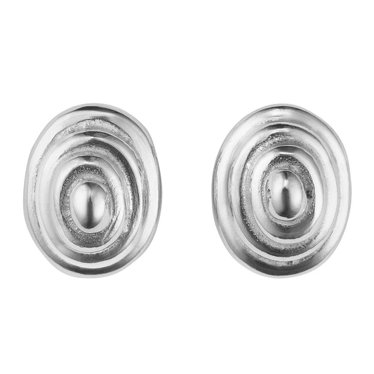 Coil Silver Earrings