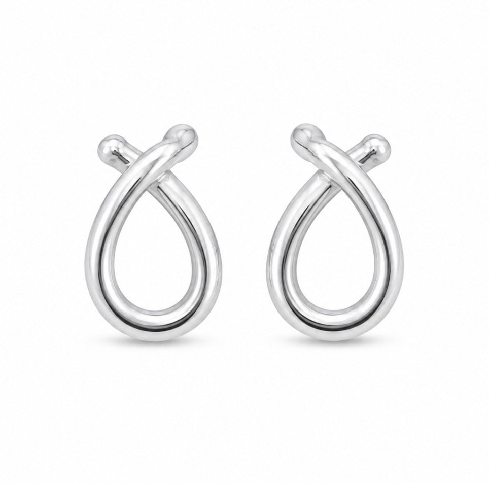 Loop Silver Earrings Small