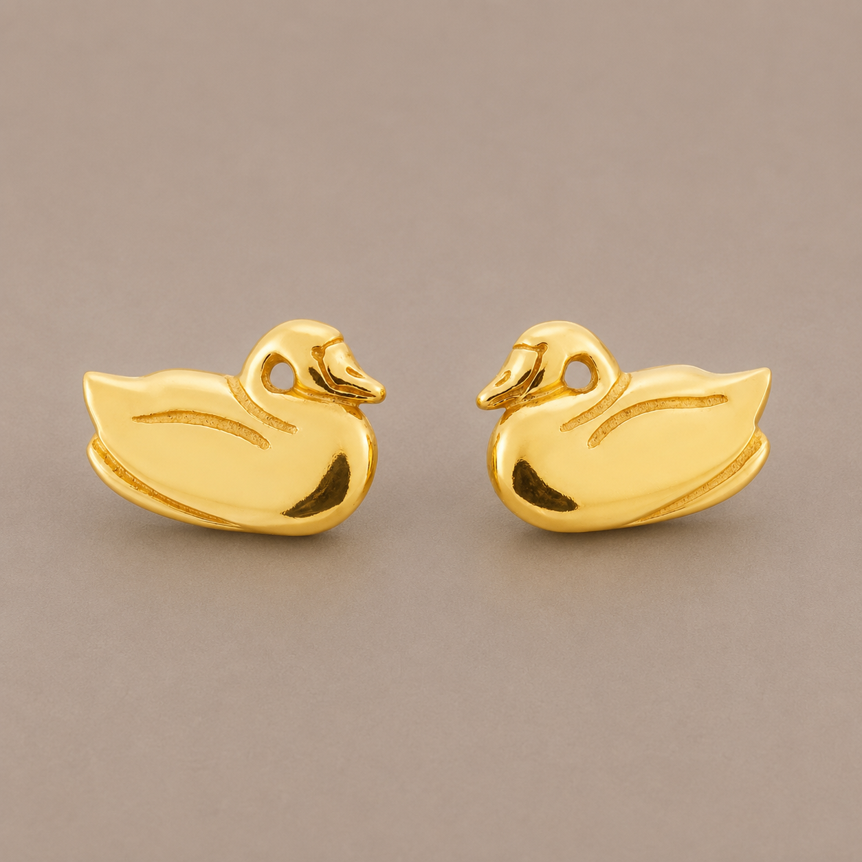 Bird Gold Earrings