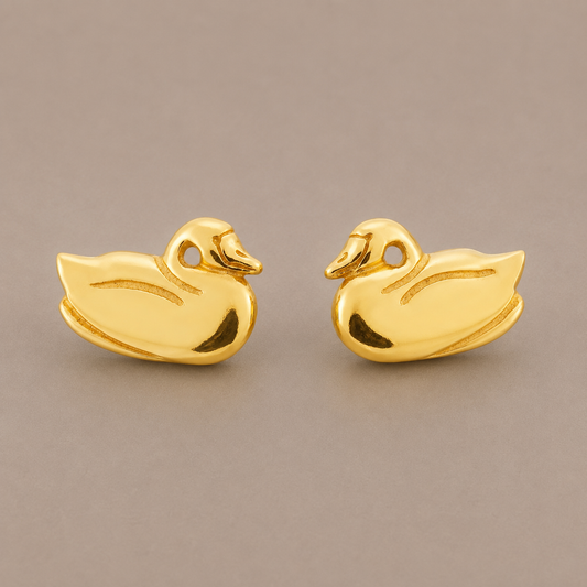 Bird Gold Earrings