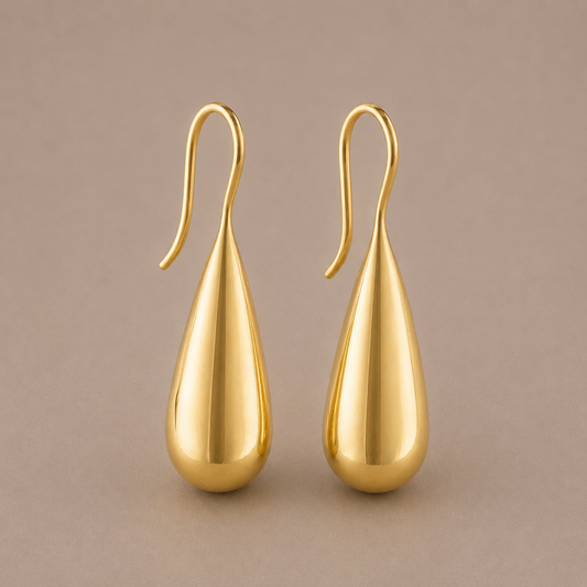 Vand Gold Hook Earrings