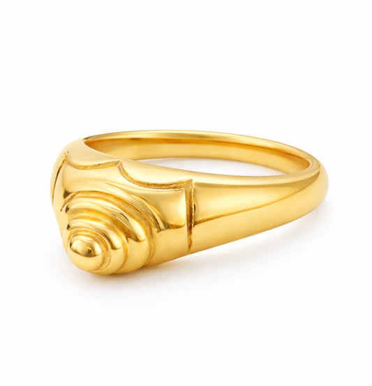 Cone Gold Ring